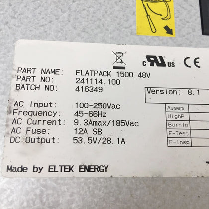 Power Module ELTEK FLATPACK 1500 48V 28.1A 241114.100