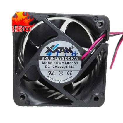 RDM4025S1  DC12V 0.14A 4025 40mm 4CM 40x40x25mm 40*40*25mm 2Pin 2wire Cooling Fan