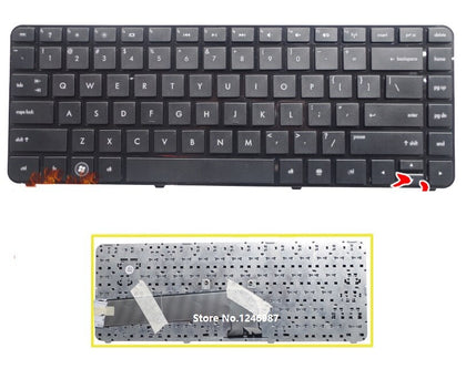 US Keyboard For HP DV4-3000 DV4-4000 laptop Black Keyboard with frame - inewdeals.com
