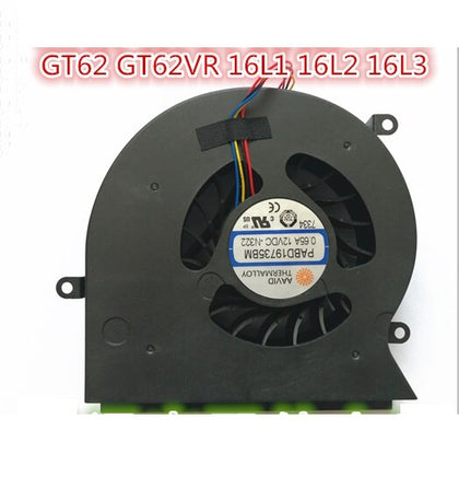CPU cooling Fan for MSI GT62 GT62VR 16L1 16L2 16L3 cooler Fan PABD19735BM N322 - inewdeals.com