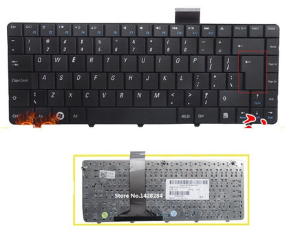 English black Keyboard For DELL Inspiron 11Z MINI 1110 laptop - inewdeals.com