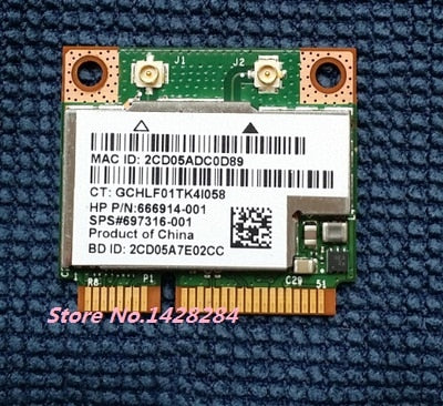 For Broadcom BCM943228HMB BCM43228HMB 2.4G/5Ghz half Mini PCI-E WIFI bluetooth 4.0 Wireless card SPS 697316-001 - inewdeals.com