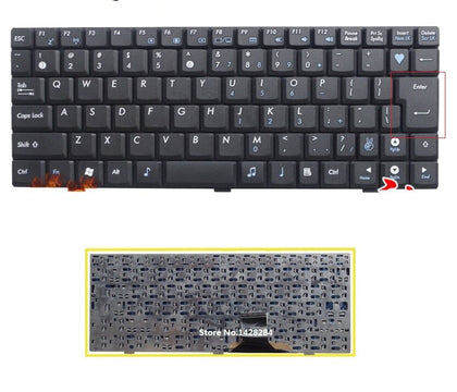 US Keyboard black For ASUS EPC EeePC 1000H 1000HA 1000HD laptop - inewdeals.com