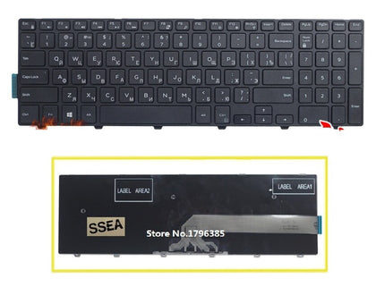 Russian RU Keyboard For Dell Inspiron 15 3000 3541 3550 3542 3543 5542 5545 15-5547 15-5000 Keyboard - inewdeals.com