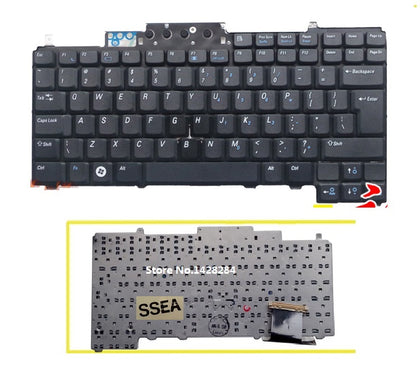 UI black Keyboard English For DELL D620 D630 D631 D820 M65 D830 PP18L laptop Keyboard - inewdeals.com