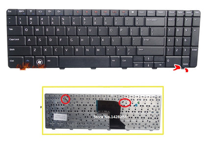 US Black Keyboard For DELL 15 15R N5010 N5010D M5010 M501R laptop - inewdeals.com