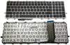 US-Tastatur für HP Envy 15-J 15-J000 15T-J000 15T-J100 15Z-J000 15Z-J100 Laptop-Tastatur mit silbernem Rahmen, ohne Hintergrundbeleuchtung