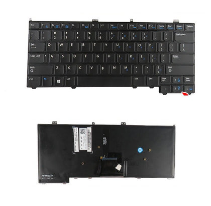 US Keyboard No Point with backlit for DELL Latitude 12 7000 E7440 E7420 E7240 E7420D - inewdeals.com