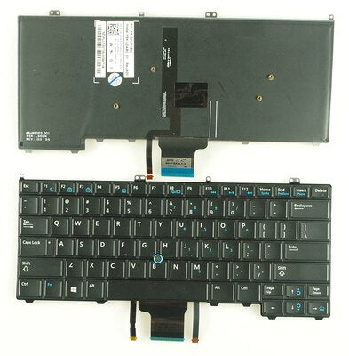 US Keyboard black for DELL Latitude E7440 E7420 E7240 E7420D 12 7000 with Point with backlit - inewdeals.com