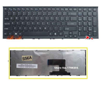 US Keyboard black for Sony VPC-EH VPCEH series Laptop Keyboard - inewdeals.com