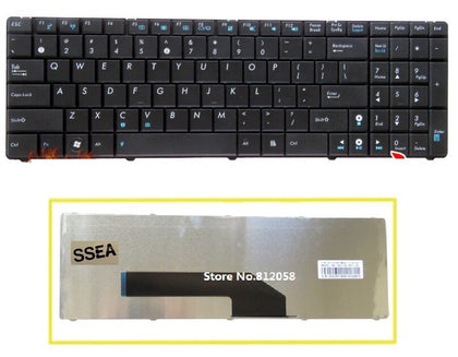 US Keyboard for ASUS K50 K50IN K61 K50X K50A K50AB K50IJ K50ID P50 P50IJ - inewdeals.com