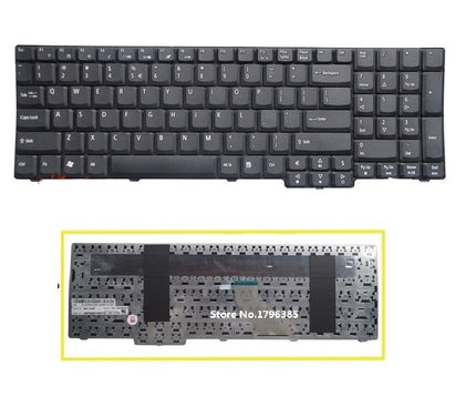 US Keyboard for Acer Aspire 7000 7100 7110 9300 9400 9410 9410Z 9420 5235 5335 5335Z 5355 5535 5735 5735Z 8530 8530G - inewdeals.com