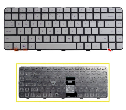 US Keyboard white without Backlit For HP Pavilion DM4-2000 DM4-2015DX DM4-2100 DM4-2033CL DM4-2070US without Frame - inewdeals.com