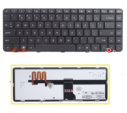 US Keyboard with Backlit with Frame For HP Pavilion DM4-2000 DM4-2015DX DM4-2100 DM4-2033CL DM4-2070US Series - inewdeals.com