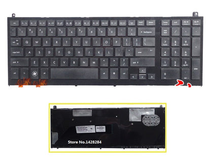 US black Keyboard English For HP PROBOOK 4520S 4520 laptop Keyboard - inewdeals.com