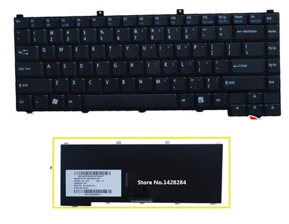 US black Keyboard English For NEC E3100 E6210 E6200 P520 M320 E6211 laptop Keyboard - inewdeals.com