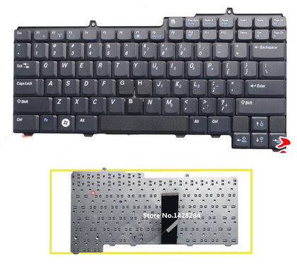 US black Keyboard For DELL D610 D510 6000 9200 9300 9000 D810 laptop Keyboard - inewdeals.com