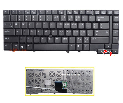 US black Keyboard For HP 8530 8530W 8530P laptop Keyboard - inewdeals.com