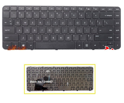 US black Keyboard For HP Pavilion Sleekbook 14 14-B000 14-B100 - inewdeals.com