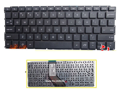 US black Keyboard For HP SlateBook 10-h 10-h000 laptop Keyboard without frame - inewdeals.com