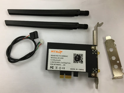 Wireless Network mini PCI-E Card Desktop for Intel 8260AC TX-WB86AC Wireless-AC 1200 Bluetooth 4.2 dual-band - inewdeals.com