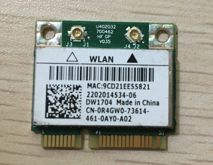 for DELL DW1704 Broadcom Bcm4314 BCM943142HM Wireless WiFi 300Mbps Bluetooth 4.0 half Mini PCI-E Card - inewdeals.com