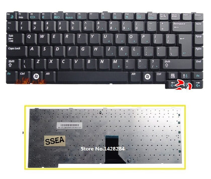 laptop UI Keyboard English For Samsung X05 X06 X10 Keyboard black - inewdeals.com
