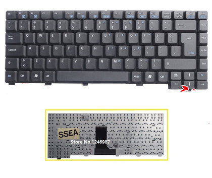 laptop UI black Keyboard English For Asu A3N A6 A6T A6R A6G A3000 A6000 A9 Z81 Z9 Z91 Z92 Z9200 A6000G - inewdeals.com