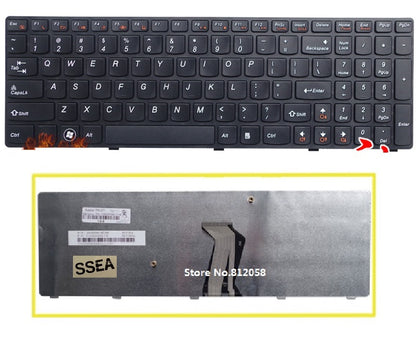 laptop US Black Keyboard For Lenovo y570 Y570D y570N y570i - inewdeals.com