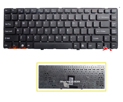 laptop US Keyboard English For SONY EA EA4S3C EA4S4C EA4S7C EA25EC EA4AYC black Keyboard without frame - inewdeals.com