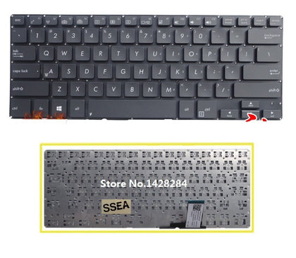 laptop US Keyboard For ASUS BU400 BU400V BU400A B400A B33E B23E Keyboard without frame - inewdeals.com