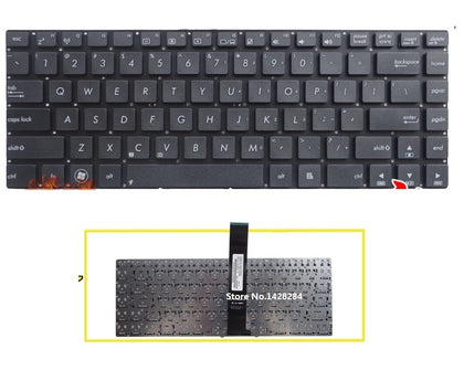 laptop US Keyboard For Asus U37 U37VC U47 U47A U47VC Keyboard without frame - inewdeals.com