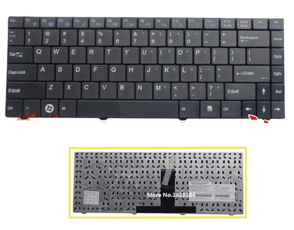 laptop US Keyboard For CLEVO W84 W840T W840 Keyboard black - inewdeals.com