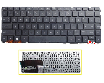 laptop US Keyboard For HP 14-E 14-E032TX 14-E033TX 14-E034TX 14-E035TX Keyboard without frame black - inewdeals.com