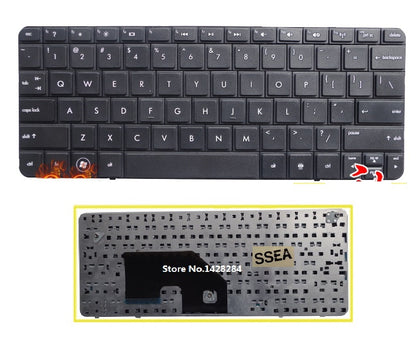 laptop US Keyboard For HP MINI 110-3000 CQ10 mini 110-3019TX Keyboard - inewdeals.com