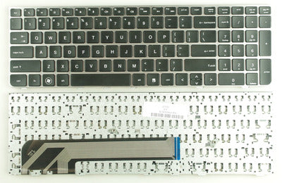 laptop US Keyboard For HP ProBook 4530s 4535s 4730s 638179-001 9Z.N6MSV.001 with silver frame - inewdeals.com
