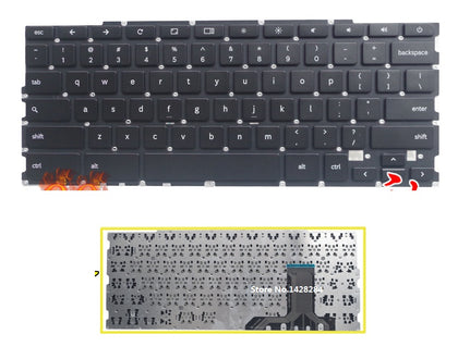laptop US Keyboard For Samsung XE303 XE550 XE500 XE505 Keyboard without frame black - inewdeals.com