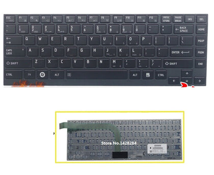 laptop US Keyboard For Toshiba U900W-T01S T09S W35T W35DT black Keyboard - inewdeals.com