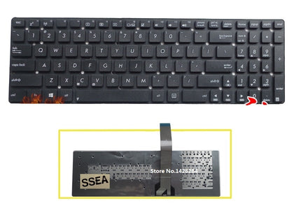 laptop US black Keyboard For ASUS A55 A55A A55N A55V A55VM A55VD A55VJ A55XI A55DE A55DR R500V R700V K55V - inewdeals.com