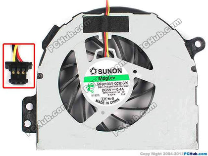 SUNON MF60100V1-Q032-G99 HFMH9 0HFMH9 CPU cooling fan for Dell N4110 V3450 laptop fan KSB0505HA-C-AJ60 4BR01FAWI00 3ADTA 5V 0.4 - inewdeals.com