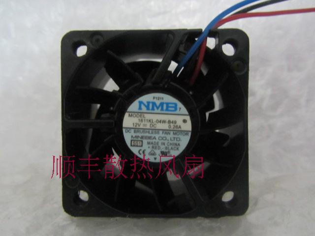 Server fan nmb 4028 1611kl-04w-b49 4cm 12v 0.11a 3 line Cooling fan