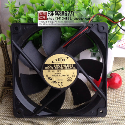 Adda 12025 12 Centimeter 12CM Max Airflow Rate Fan 12V 0.5A AD1212UB-A71GL-inewdeals.com