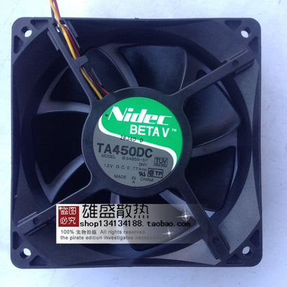 Japan Nidec 12038 12CM Chassis Max Airflow Rate Fan 12V 0.77A B34659-57SNY-inewdeals.com
