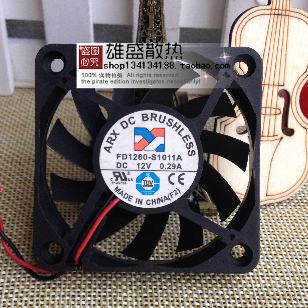 Three Craftsmen FD1260-S1011A 12V 0.29a 6010 6cm Chassis Cooling Fan