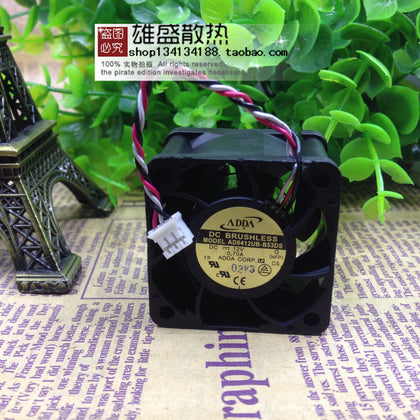 Adda 4028 4CM AD0412UB-B53DS 12V 0.70A 3-Wire Ball Violence Fan-inewdeals.com