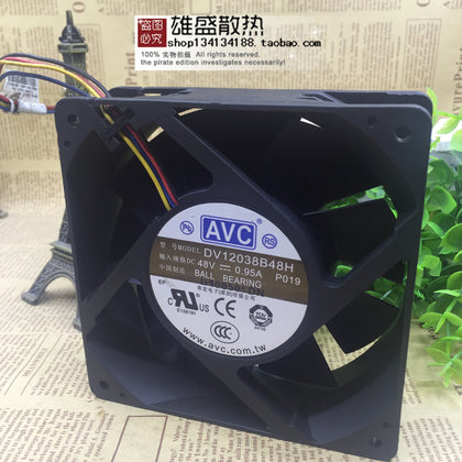 AVC 48V 0.95A DV12038B48H 12cm 12038 Industrial Inverter Cooling Fan-inewdeals.com