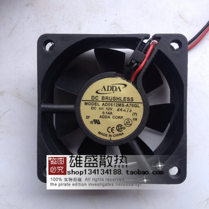 Adda AD0612MS-A70GL 6025 6CM 12V 0.14A 2-Wire Cooling Fan-inewdeals.com