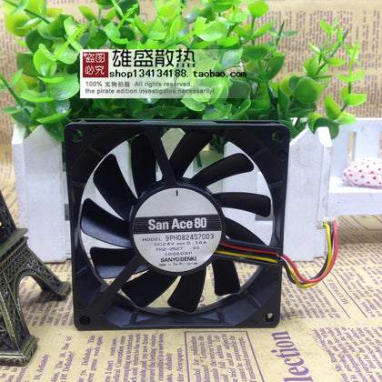 Japan Sanyo 8cm 8015 24 V0.16a Double Ball Bearing Cooling Fan 9ph0824s7d03-inewdeals.com