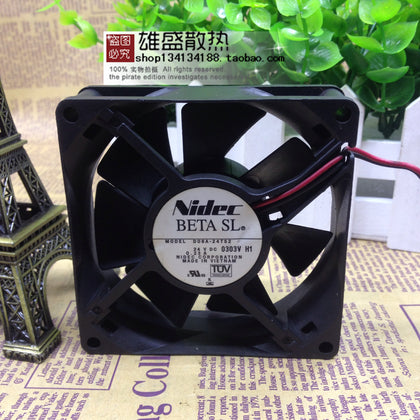 Nidec 8cm 8025 24V 0.23A 80*80*25 Converter Fan D08A-24TS2-inewdeals.com