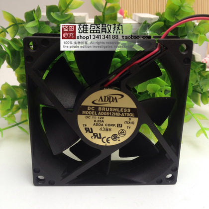 Adda/Co-Hi AD0812HB-A70GL 8025 12V 0.25A Chassis Cooling Fan-inewdeals.com